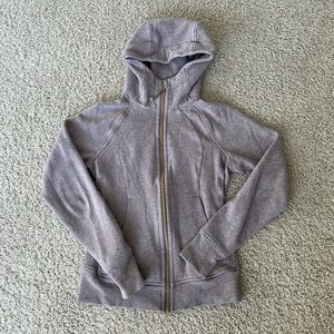 Lulu lemon dusty purple scuba zip up